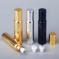 Customized Clear Black Amber Blue Frosted Glass Rollon Roller Bottle With Glass And Steel Roll On 5Ml 10 Ml 15Ml